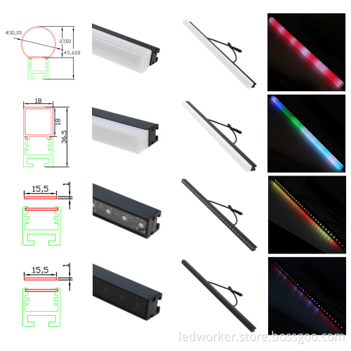 DC24V LED Bar Stage Light - SK6812 RGB Point by Point Lighting